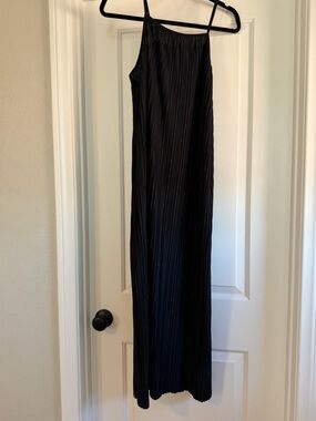 a new day Black Pleated Slip Dress
